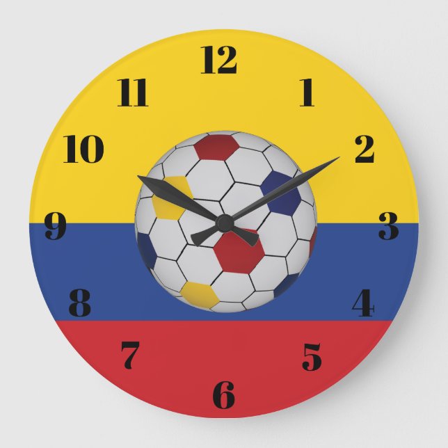 Relógio Grande Colombia Soccer (Frente)