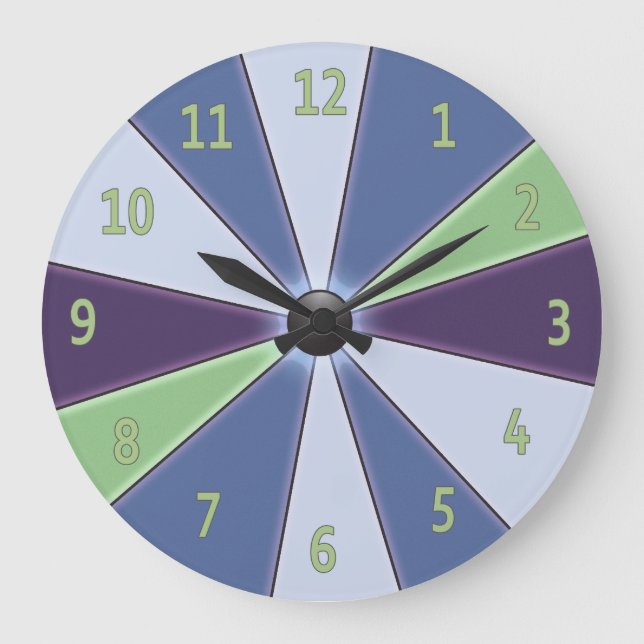 Relógio Grande Color Wheel Blue (Frente)