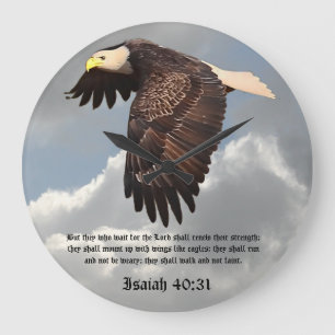 RELÓGIO GRANDE COM AS ASAS COMO EAGLES