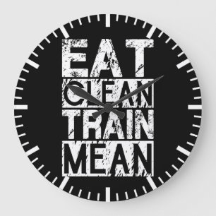 Relógio Grande COMA LIMPO, MEIO do TREM - exercício inspirador