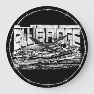 Relógio Grande Comando de nave Blue Ridge Acryall Clock