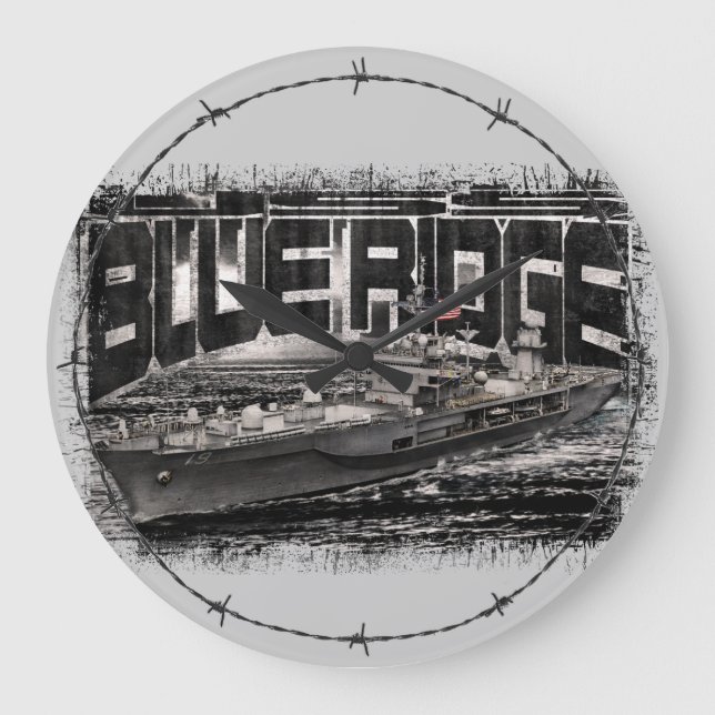 Relógio Grande Comando de nave Blue Ridge Acryall Clock (Frente)