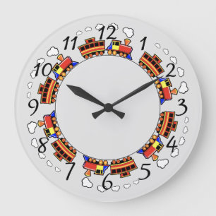 Relógio Grande Comboio Animado