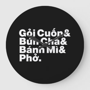 Relógio Grande Comida da rua vietnamita