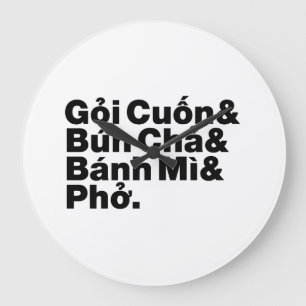 Relógio Grande Comida vietnamiana da rua