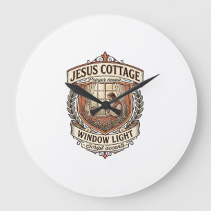 Relógio Grande Cômodo de Jesus Luz de Janela Cômodo de Jesus Luz