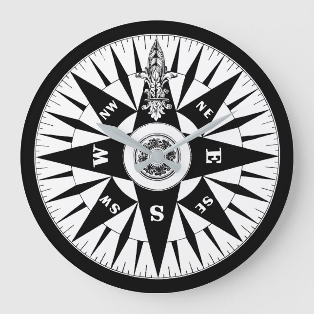 Relógio Grande Compass Clock (Frente)