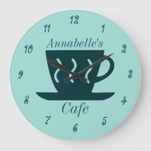 Relógio Grande Compro Café Personalizado ou Café Diner