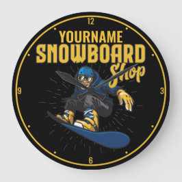 Relógio Grande Compro de Snowboard Personalizado da Borda de Neve