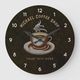 Relógio Grande Compro personalizado de café da empresa - Bar de c