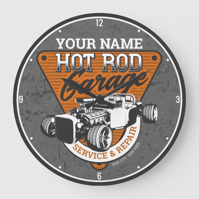 Relógio Grande Compro Personalizado de Reparo do Roadster de Gara (Frente)