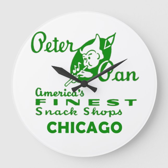 Relógio Grande Compro Peter Pan Snack, Chicago (Frente)