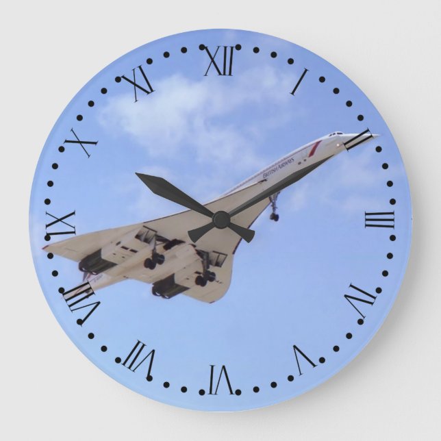 Relógio Grande Concorde G-BOAF - Seletor romano (Frente)