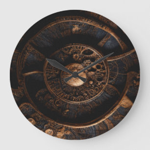 Relógio Grande Conhecimento antigo da madeira: