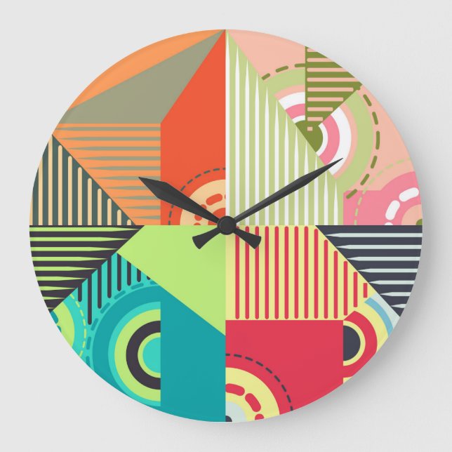 Relógio Grande Conjunto de Ornamentos: Elementos de Design de Fun (Frente)
