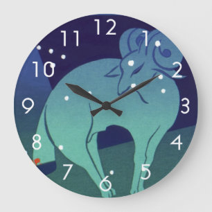 Relógio Grande Constelação de Áries, Astrologia do Zodíaco Vintag