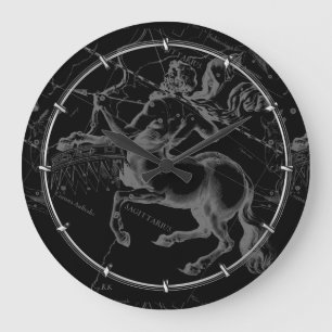 Relógio Grande Constelação Hevelius elegante Engaving do