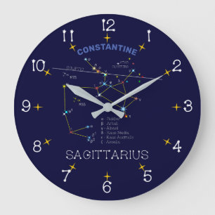 Relógio Grande Constelação Zodiac Sagittarius