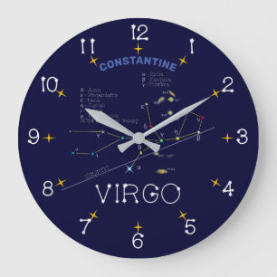Relógio Grande Constelação Zodiac Virgo