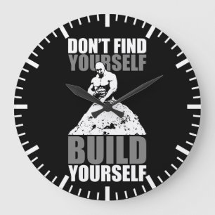Relógio Grande Construa-se - Motivação de Workout de Criação de P