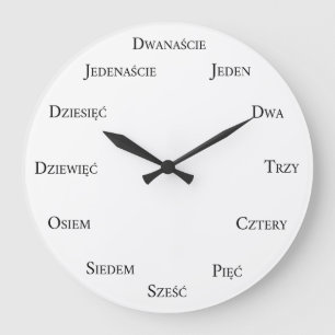 Relógio Grande Contagem em idioma polonês