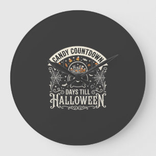 Relógio Grande Contagem Regressiva de Doces Design Vector Hallowe