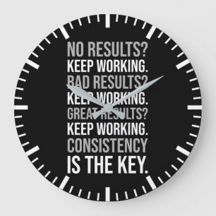 Relógio Grande Continua Trabalhando - Gym, Hustle, Sucesso, Motiv