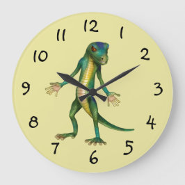 Relógio Grande Cool Lizard Wall Clock
