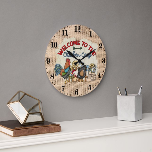 Relógio Grande Coop de galinha do País Cinto (Escritório)