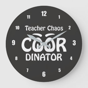 Relógio Grande Coordenador de Caos de Professor - Educador Divert