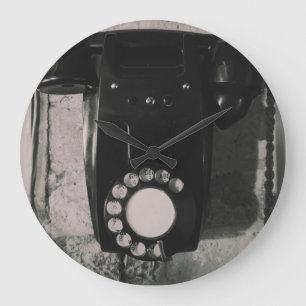 Relógio Grande Cópia fotográfica do telefone giratório do vint