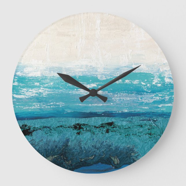 Relógio Grande Cor Azul de Água (Frente)