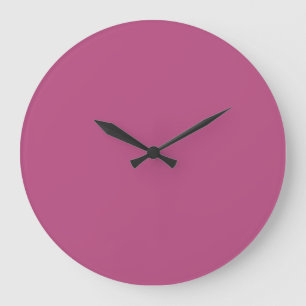 Relógio Grande Cor da Tendência Rosa Púrpura Berry Grande Wall Cl