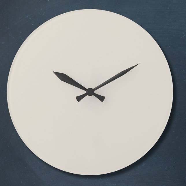 Relógio Grande Cor Sólida do Café Branco (Criador carregado)