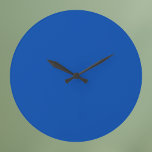 Relógio Grande Cor Sólido Azul Cobalto<br><div class="desc">Cor Sólido Azul Cobalto</div>