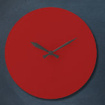 Relógio Grande Cor Sólido Vermelho Crimson<br><div class="desc">Cor Sólido Vermelho Crimson</div>