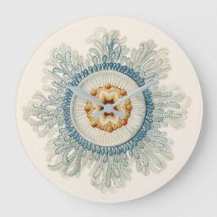 Relógio Grande Coral Mandala