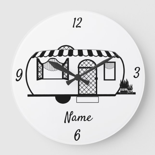 Relógio Grande Corda de Caravana Arredondada Thunder_Cove (Frente)