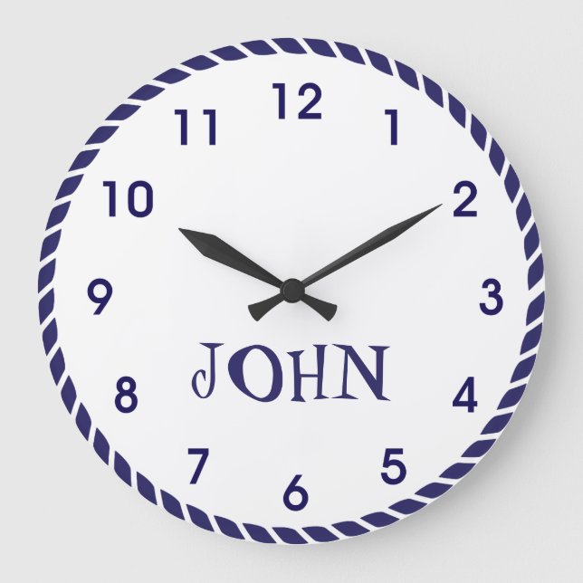 Relógio Grande Corda Náutica (Frente)