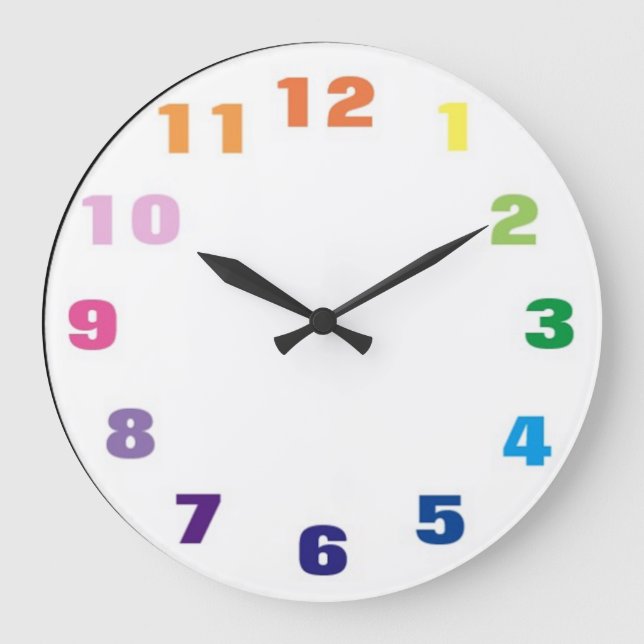 Relógio Grande Cores de Espectro Multimodernas (Frente)