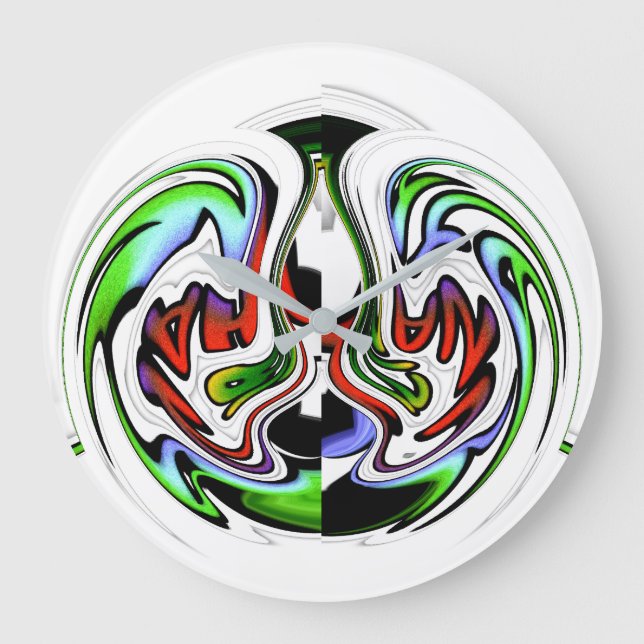 Relógio Grande Cores de presentes HakunaMatata hakunamatata (Frente)