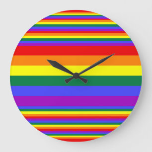 Relógio Grande Cores do Orgulho LGBT