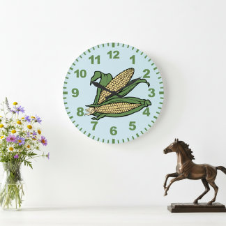 Relógio Grande Corn Kitchen Wall Clock