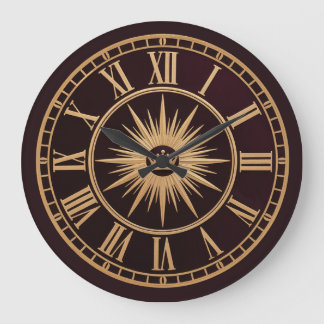 Relógio Grande Coroa Ouro Real