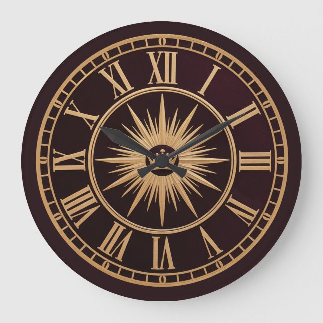 Relógio Grande Coroa Ouro Real (Frente)