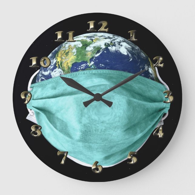 Relógio Grande Coronavírus de Emergência Mundial (Frente)