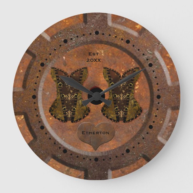 Relógio Grande Corpo e Corpos Steampunk (Frente)