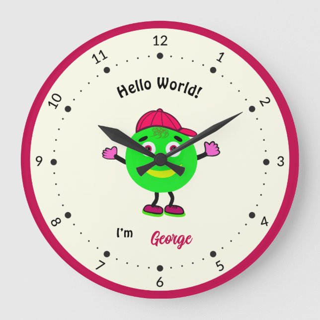 Relógio Grande Corpo redondo bonito (Frente)