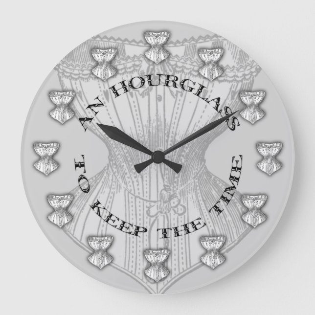 Relógio Grande Corset de ampulheta (Frente)