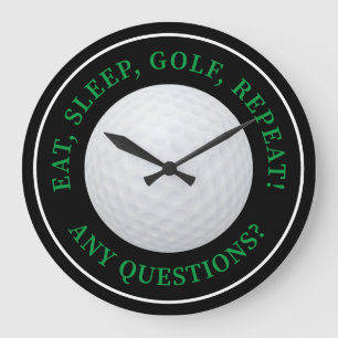Relógio Grande Cota de Esportes de Golfe Bola de Golfe Moderna Pr